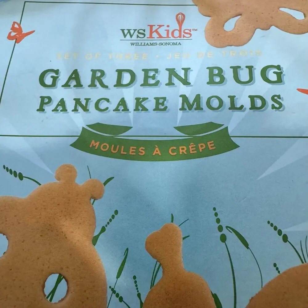 Williams Sonoma Garden Bug Pancake Molds Set 3 NEW Ladybug Bee Butterfly